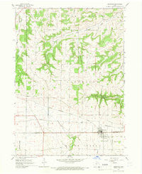 Edgewood Iowa Historical topographic map, 1:24000 scale, 7.5 X 7.5 Minute, Year 1964