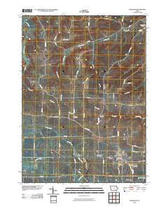 Edgewood Iowa Historical topographic map, 1:24000 scale, 7.5 X 7.5 Minute, Year 2010