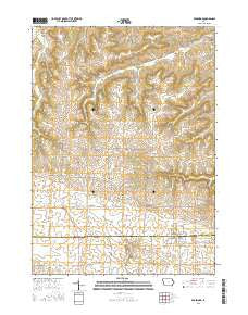 Edgewood Iowa Current topographic map, 1:24000 scale, 7.5 X 7.5 Minute, Year 2015