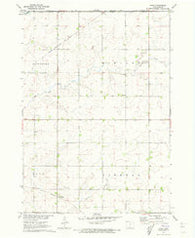 Edna Iowa Historical topographic map, 1:24000 scale, 7.5 X 7.5 Minute, Year 1971