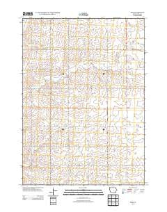 Edna Iowa Historical topographic map, 1:24000 scale, 7.5 X 7.5 Minute, Year 2013