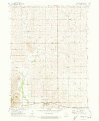 Elberon Iowa Historical topographic map, 1:24000 scale, 7.5 X 7.5 Minute, Year 1971