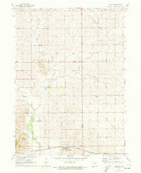 Elberon Iowa Historical topographic map, 1:24000 scale, 7.5 X 7.5 Minute, Year 1971