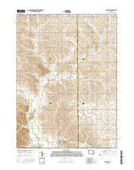 Elberon Iowa Current topographic map, 1:24000 scale, 7.5 X 7.5 Minute, Year 2015