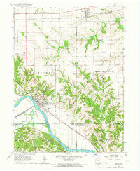 Eldon Iowa Historical topographic map, 1:24000 scale, 7.5 X 7.5 Minute, Year 1965
