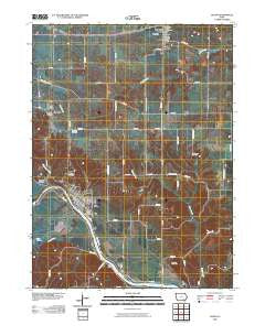 Eldon Iowa Historical topographic map, 1:24000 scale, 7.5 X 7.5 Minute, Year 2010