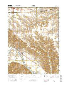 Eldon Iowa Current topographic map, 1:24000 scale, 7.5 X 7.5 Minute, Year 2015