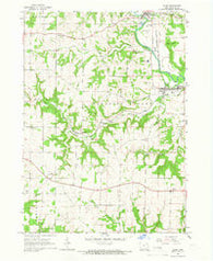 Elgin Iowa Historical topographic map, 1:24000 scale, 7.5 X 7.5 Minute, Year 1965