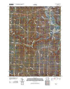 Elgin Iowa Historical topographic map, 1:24000 scale, 7.5 X 7.5 Minute, Year 2010