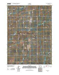 Elk Horn Iowa Historical topographic map, 1:24000 scale, 7.5 X 7.5 Minute, Year 2010