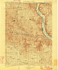 Elkader Iowa Historical topographic map, 1:125000 scale, 30 X 30 Minute, Year 1902