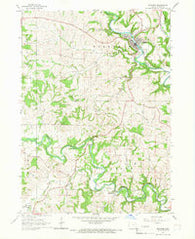 Elkader Iowa Historical topographic map, 1:24000 scale, 7.5 X 7.5 Minute, Year 1964
