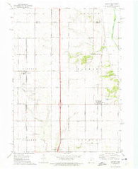 Elkhart Iowa Historical topographic map, 1:24000 scale, 7.5 X 7.5 Minute, Year 1972