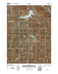 Ellston Iowa Historical topographic map, 1:24000 scale, 7.5 X 7.5 Minute, Year 2010