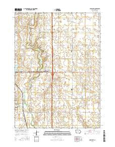 Ellsworth Iowa Current topographic map, 1:24000 scale, 7.5 X 7.5 Minute, Year 2015