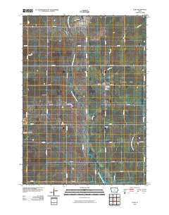 Elma Iowa Historical topographic map, 1:24000 scale, 7.5 X 7.5 Minute, Year 2010