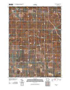 Elwood Iowa Historical topographic map, 1:24000 scale, 7.5 X 7.5 Minute, Year 2010