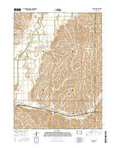 Emerson Iowa Current topographic map, 1:24000 scale, 7.5 X 7.5 Minute, Year 2015