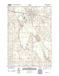 Emmetsburg Iowa Historical topographic map, 1:24000 scale, 7.5 X 7.5 Minute, Year 2013