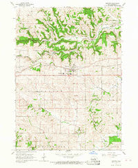 Epworth Iowa Historical topographic map, 1:24000 scale, 7.5 X 7.5 Minute, Year 1966