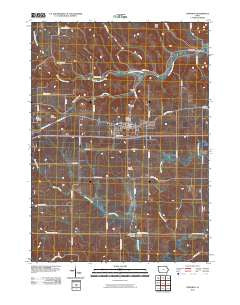 Epworth Iowa Historical topographic map, 1:24000 scale, 7.5 X 7.5 Minute, Year 2010