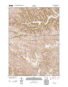 Epworth Iowa Historical topographic map, 1:24000 scale, 7.5 X 7.5 Minute, Year 2013