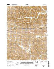Epworth Iowa Current topographic map, 1:24000 scale, 7.5 X 7.5 Minute, Year 2015