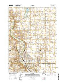 Estherville Iowa Current topographic map, 1:24000 scale, 7.5 X 7.5 Minute, Year 2015