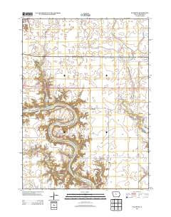 Evanston Iowa Historical topographic map, 1:24000 scale, 7.5 X 7.5 Minute, Year 2013