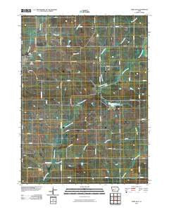 Exira East Iowa Historical topographic map, 1:24000 scale, 7.5 X 7.5 Minute, Year 2010