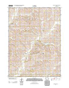 Exira East Iowa Historical topographic map, 1:24000 scale, 7.5 X 7.5 Minute, Year 2013