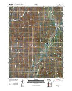Exira West Iowa Historical topographic map, 1:24000 scale, 7.5 X 7.5 Minute, Year 2010