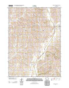 Exira West Iowa Historical topographic map, 1:24000 scale, 7.5 X 7.5 Minute, Year 2013