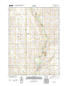 Fairbank Iowa Historical topographic map, 1:24000 scale, 7.5 X 7.5 Minute, Year 2013