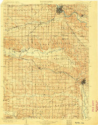 Fairfax Iowa Historical topographic map, 1:125000 scale, 30 X 30 Minute, Year 1903