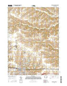 Fairfield North Iowa Current topographic map, 1:24000 scale, 7.5 X 7.5 Minute, Year 2015