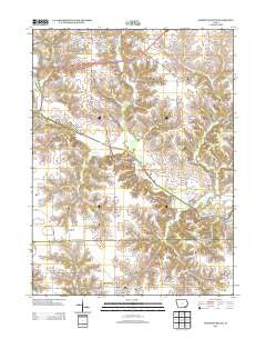 Fairfield South Iowa Historical topographic map, 1:24000 scale, 7.5 X 7.5 Minute, Year 2013