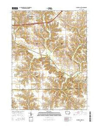 Fairfield South Iowa Current topographic map, 1:24000 scale, 7.5 X 7.5 Minute, Year 2015