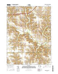 Fairfield South Iowa Current topographic map, 1:24000 scale, 7.5 X 7.5 Minute, Year 2015