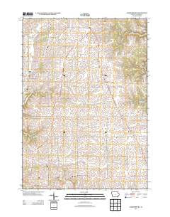 Farmersburg Iowa Historical topographic map, 1:24000 scale, 7.5 X 7.5 Minute, Year 2013