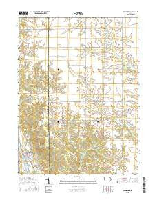 Farmington Iowa Current topographic map, 1:24000 scale, 7.5 X 7.5 Minute, Year 2015