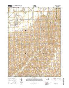 Farragut Iowa Current topographic map, 1:24000 scale, 7.5 X 7.5 Minute, Year 2015