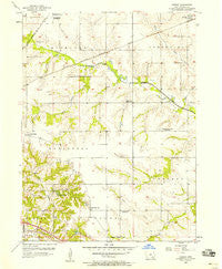 Farson Iowa Historical topographic map, 1:24000 scale, 7.5 X 7.5 Minute, Year 1956