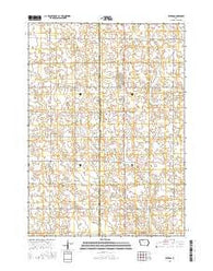 Fenton Iowa Current topographic map, 1:24000 scale, 7.5 X 7.5 Minute, Year 2015