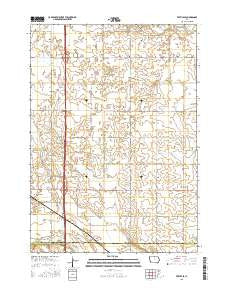 Fertile SE Iowa Current topographic map, 1:24000 scale, 7.5 X 7.5 Minute, Year 2015