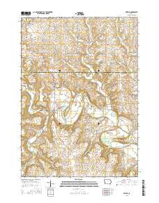 Festina Iowa Current topographic map, 1:24000 scale, 7.5 X 7.5 Minute, Year 2015