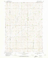 Fielding Iowa Historical topographic map, 1:24000 scale, 7.5 X 7.5 Minute, Year 1969