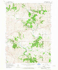 Fillmore Iowa Historical topographic map, 1:24000 scale, 7.5 X 7.5 Minute, Year 1966