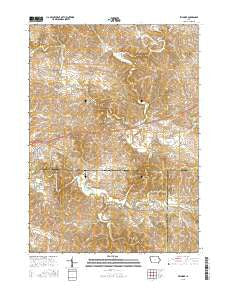 Fillmore Iowa Current topographic map, 1:24000 scale, 7.5 X 7.5 Minute, Year 2015