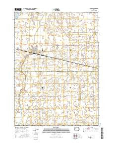 Fonda Iowa Current topographic map, 1:24000 scale, 7.5 X 7.5 Minute, Year 2015